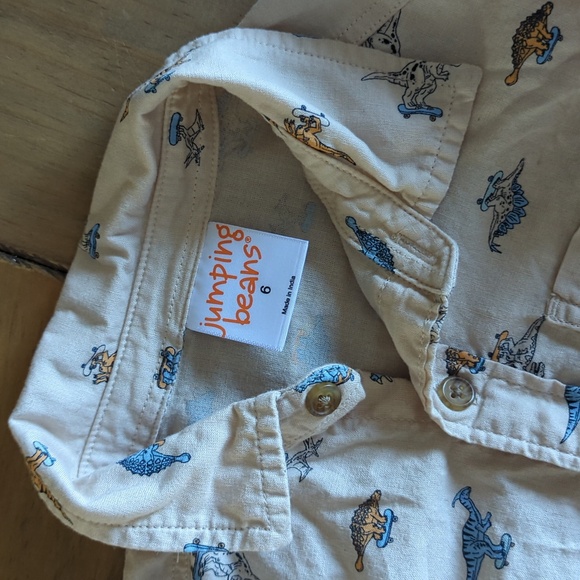 Jumping Beans Dinosaur Collard Shirt - Picture 2 of 6